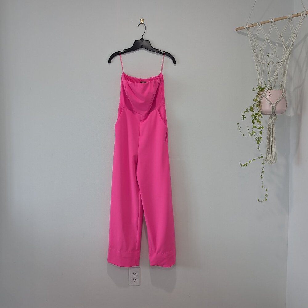 Express Hot Pink Jumpsuit - Picture 3 of 5